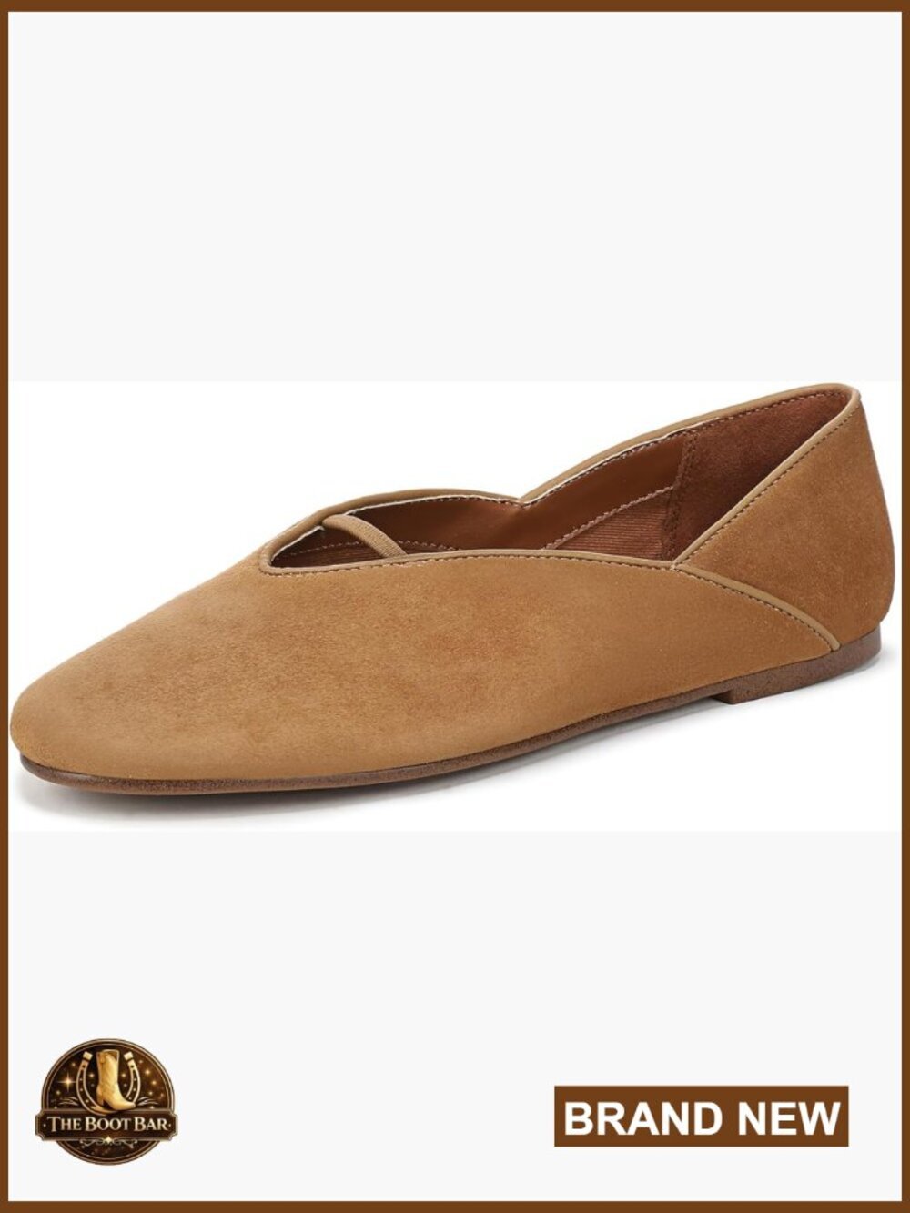 Suede Ballet Flats Slip-On Round Toe Casual Walking Shoes